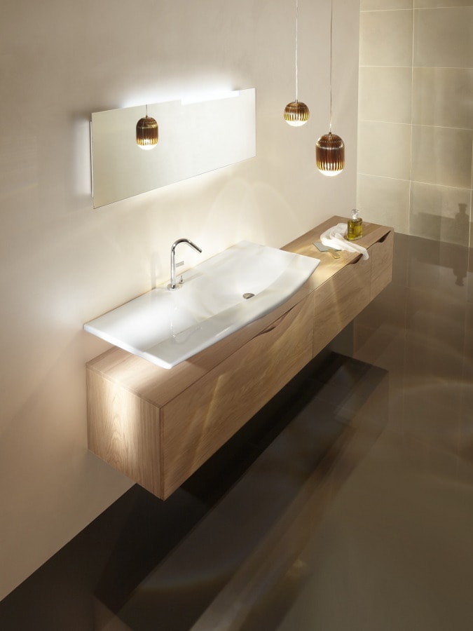 Lavabo plano y mueble Stillness